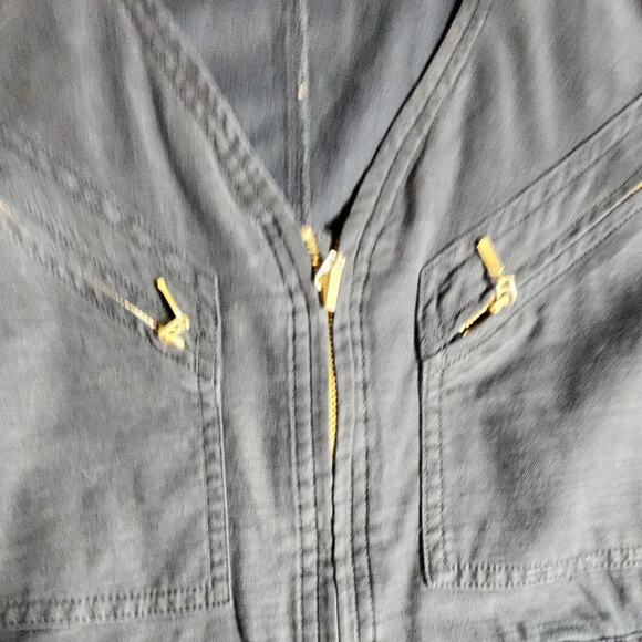 Anthropologie Halsey Utility Jumpsuit Boiler Suit Black Lyocell Size XS - Picture 14 of 15